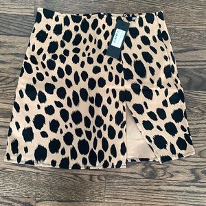 Motel rocks mini skirt with slit